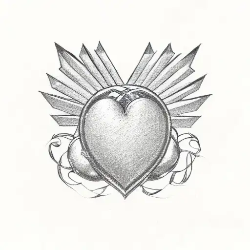 Love Heart Crown Gold-star Empire