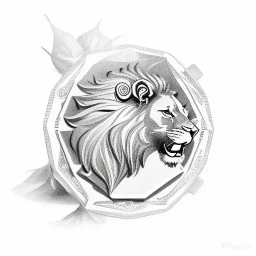 A Combined Rose Lion Humming Bird Poker Chips With Letter M Black And White