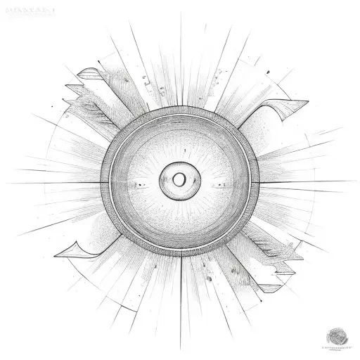 Bright Yellow And Orange Sun On A White Background