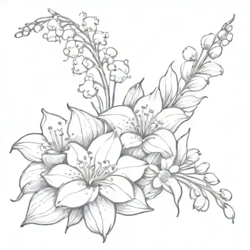 Jasmine Flowers And Lily Of The Valley