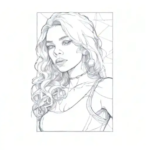 A Woman In A Black Tank Top