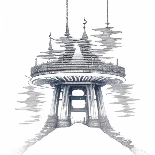 Spiral Starway To Gates Of Heaven