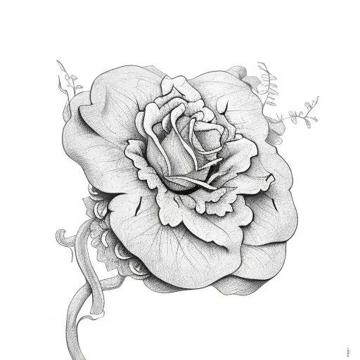 Floral Vine Along Elbow