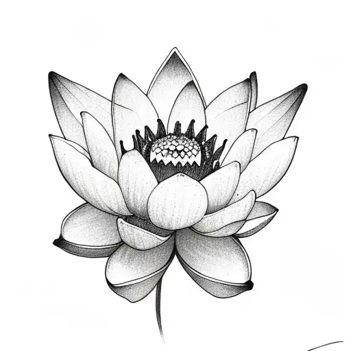 Lotus With Lily Flower