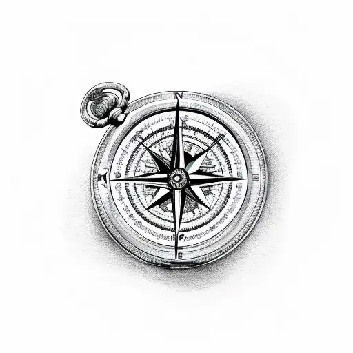 Compass Inside Pocket Watch