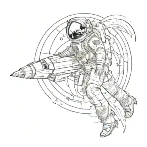 A Poster Advertising Space Flight