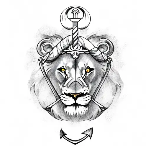 Lion With Anchor