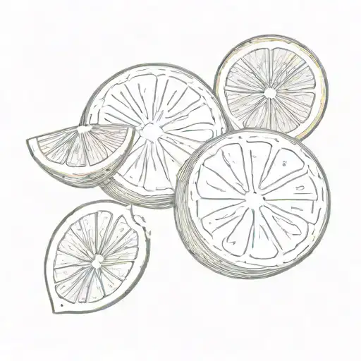 One Half Of The Circle Moon And The Other Half Grapefruit