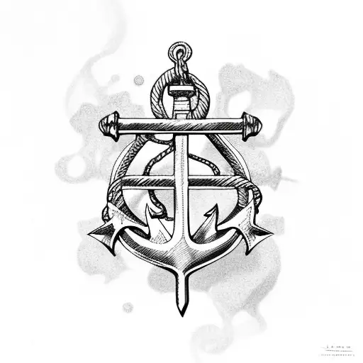 Anchor With Virgen Mary