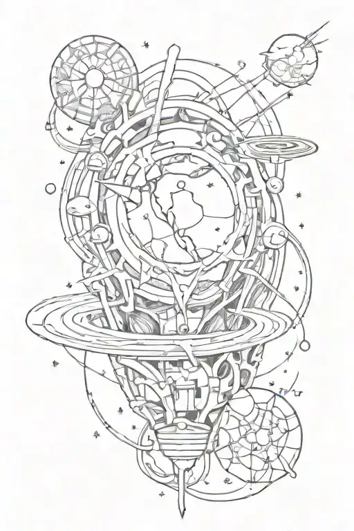 Suture And Galaxy Inside