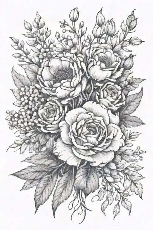 Birth Flower Bouquet