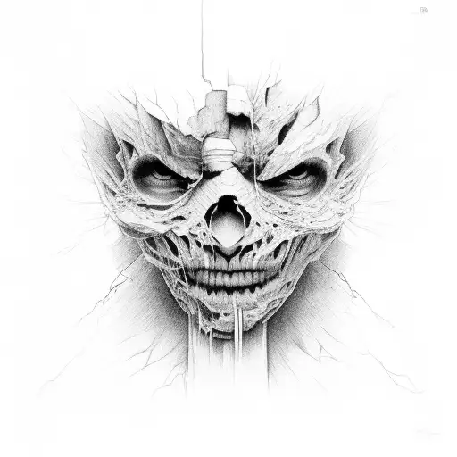 A Crack In The Skin With Darkness Underneath