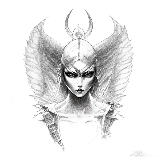 Female Half Demon Half Angel