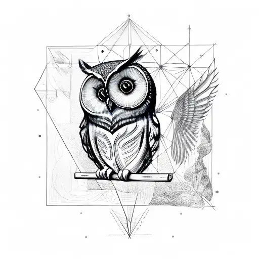 Owl With Geometry