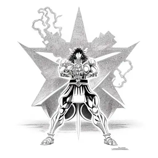 Stand Star Platinum From Jojo Bizzarre Advetures In Strong Pose