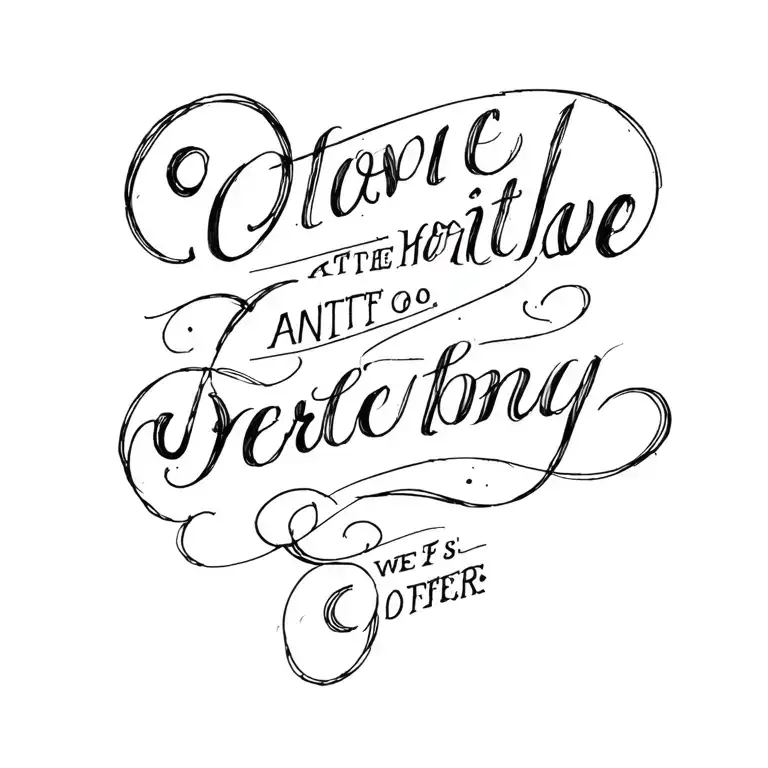 Only Text Design Inspired