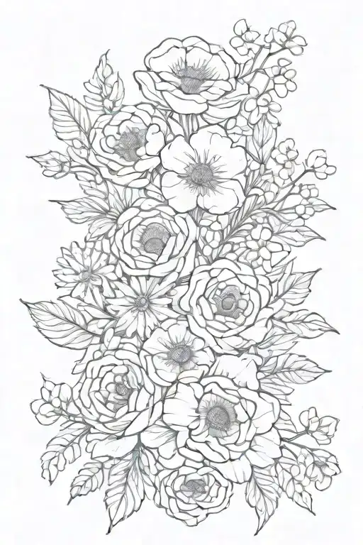 Birth Flower Bouquet