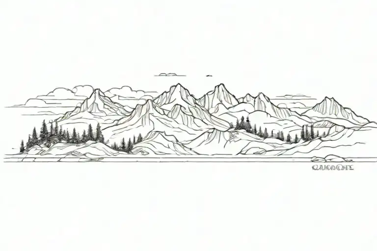 Scar Coverage Mountain Landscape