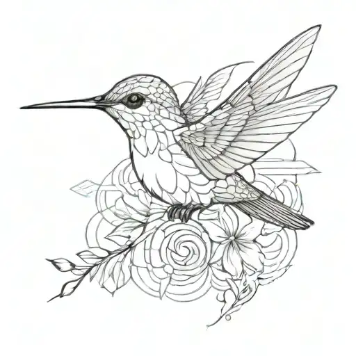 Hummingbird With Infinite Sign
