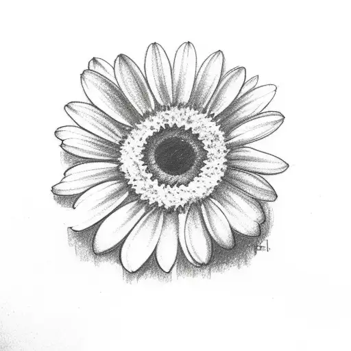 Cat With Daisy Flower