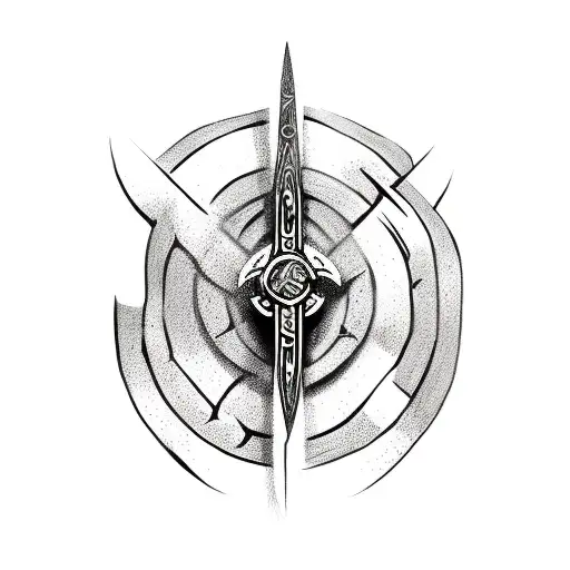 Dagger With Norse Runes Inscripted