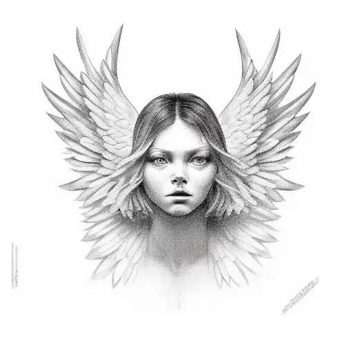 Real Angel Dont Have A Human Body And Has A Four Wings And Center Of The Wings Has A Eye