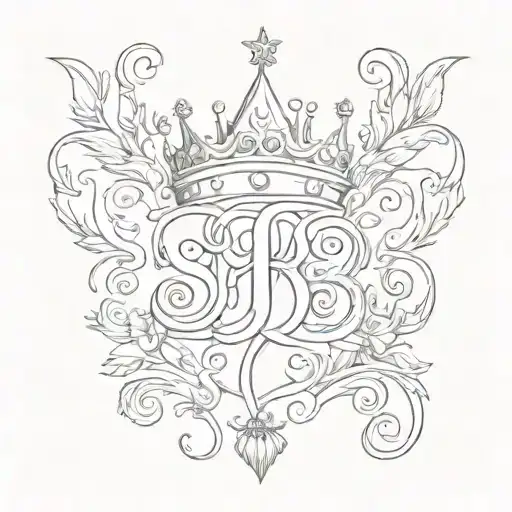 Writngtext Sumitra Alphabets With Crown Made