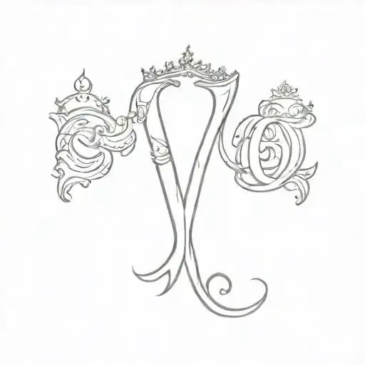 Writngtext Sumitra Alphabets With Crown Made