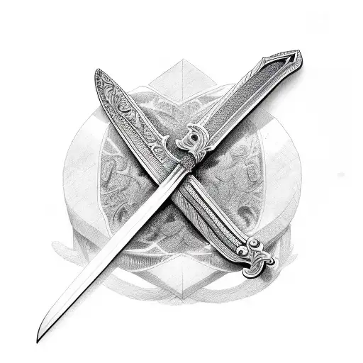 Sword With Bible Verse Engraved On It