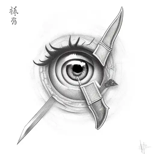 Eye Stabbed With Sword