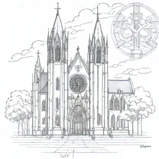 Catholic Cathedral In Japan
