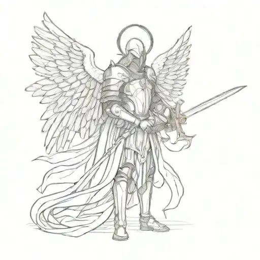 Angel Knight With Sword