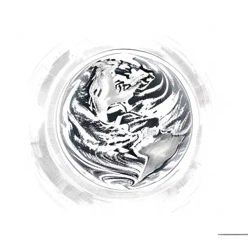 Planet Earth In Fire