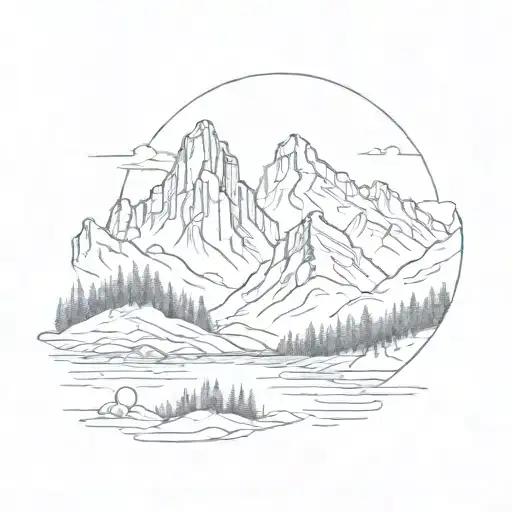 A Scenic Mountain Landscape With A Hidden Tv Show Reference