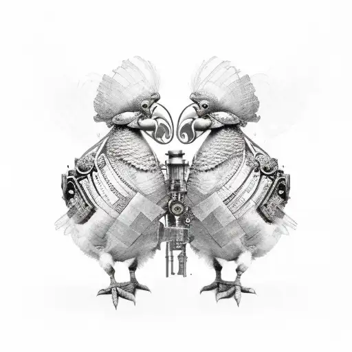 A Steampunk-inspired Dodo Bird With Intricate Clockwork Designs