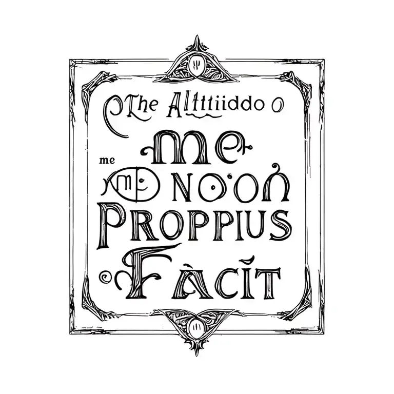The Inscription Altitudo Me Non Propius Deo Facit Antics Font