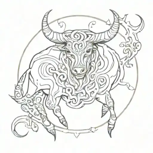 Pices Taurus Cancer Zodiac Symbol