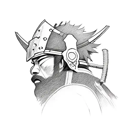 Samurai Silhouette Sideview