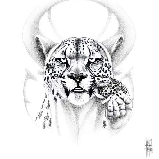 Cheeta Eating An Angel