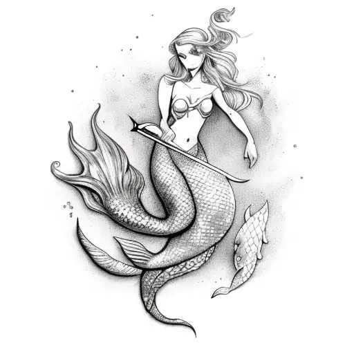 Mermaid With A Sword