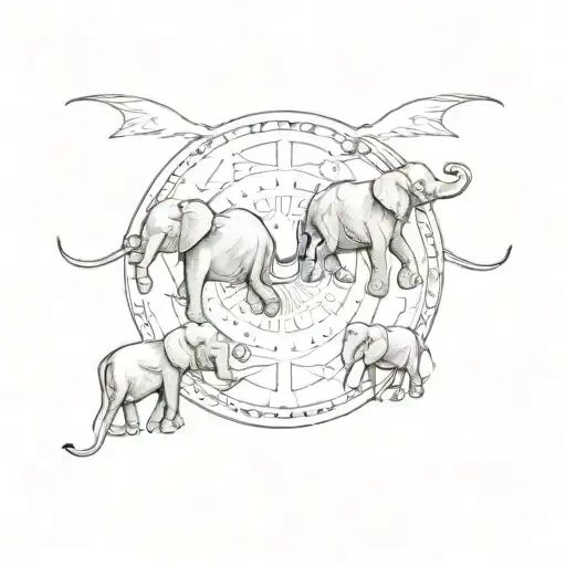 Circle Of Elephants