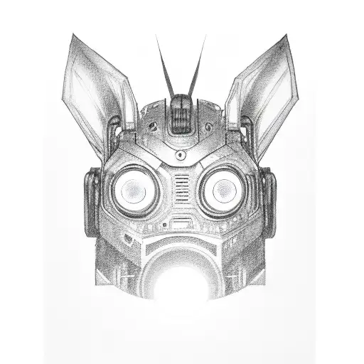 Robotic Bat With Glowing Led Eyes