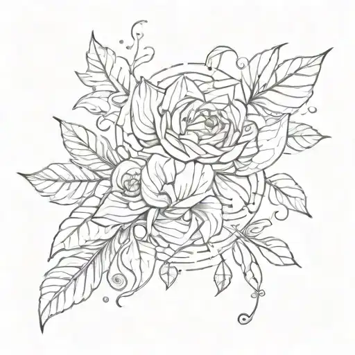 Creative Tattoo Design Combining