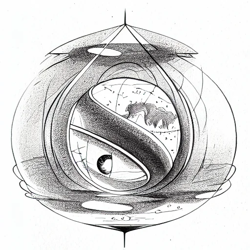 Earth Inside Of Hourglass