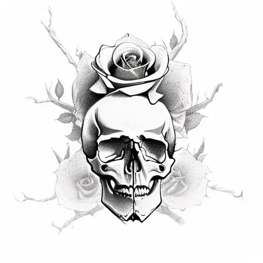 Skull And Roses