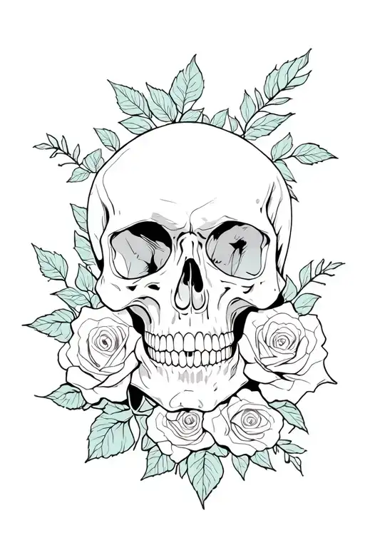 Skull And Roses