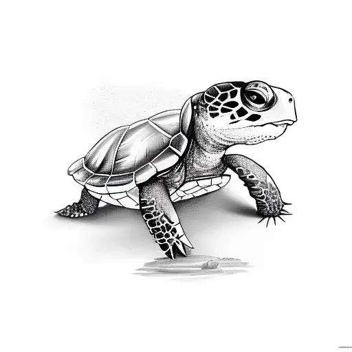 A Turtle Playing The Keyboard