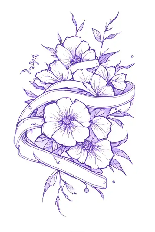 Violet Wrapping Around Arm