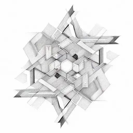 An Abstract Representation Of Computer Code Intertwined With Elements From Favorite Video Games