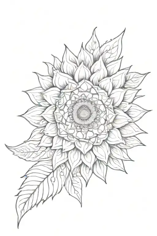 Sunflower Mandala